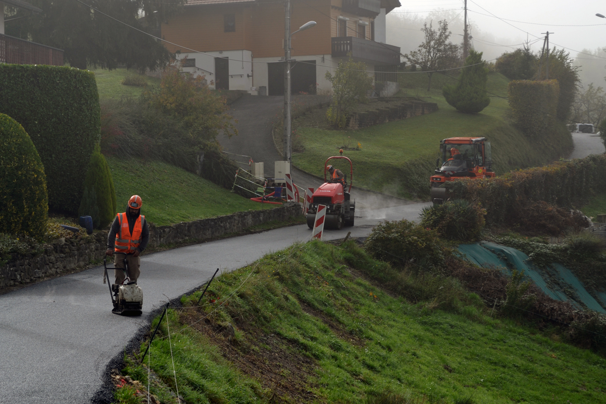 Route des Tattes, reprise des travaux le 31 mars