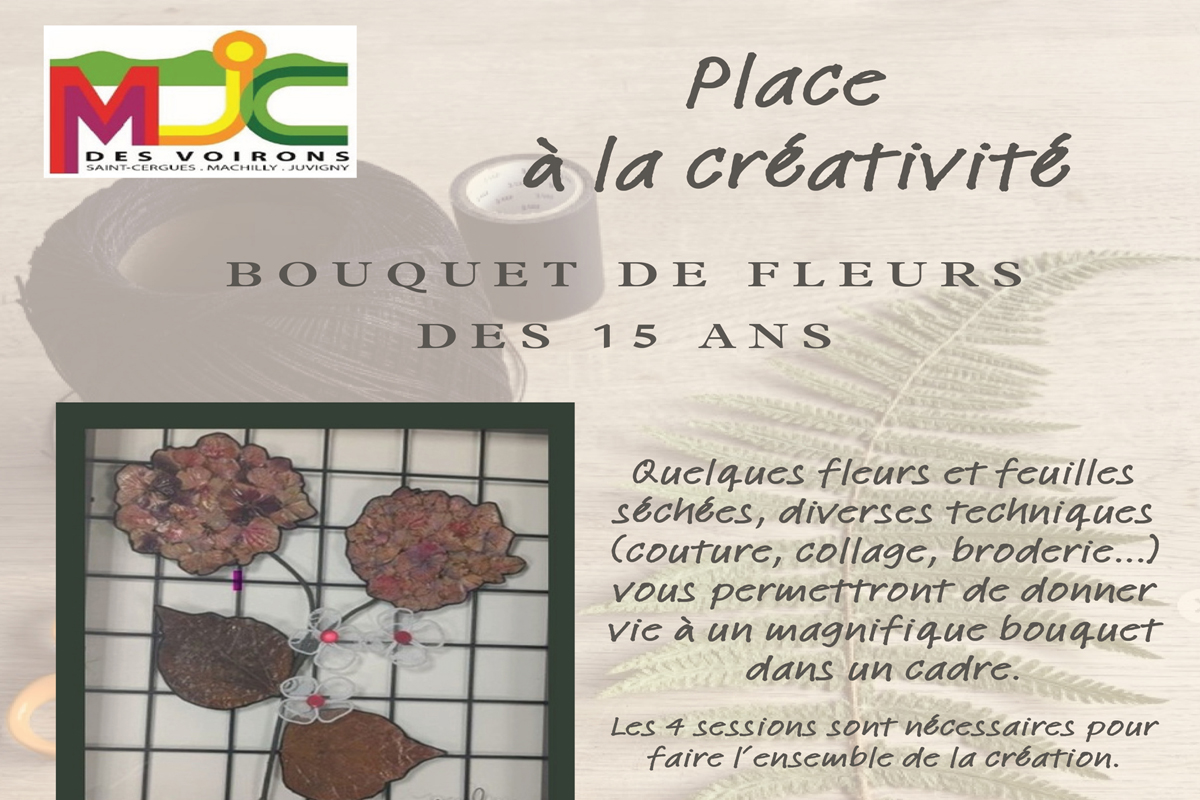  Atelier créatif à la MJC des Voirons