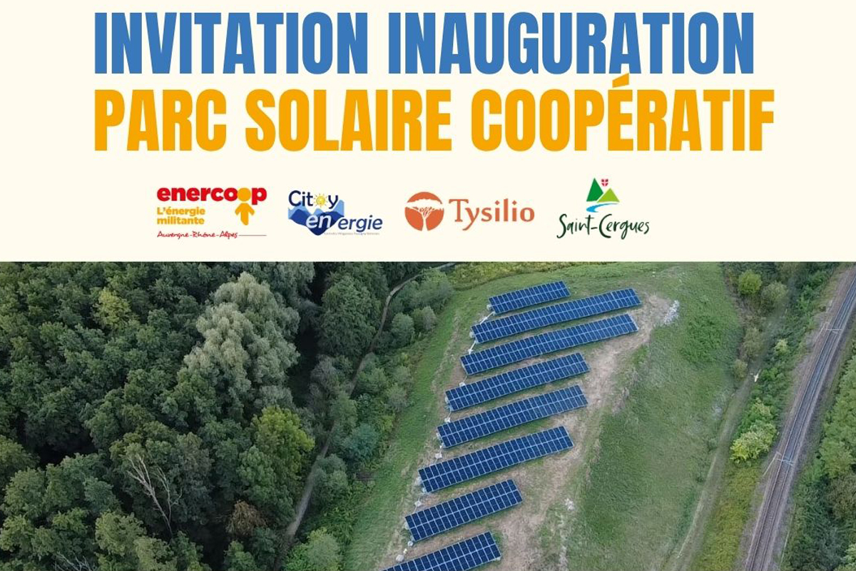 Inauguration du parc solaire de Saint-Cergues