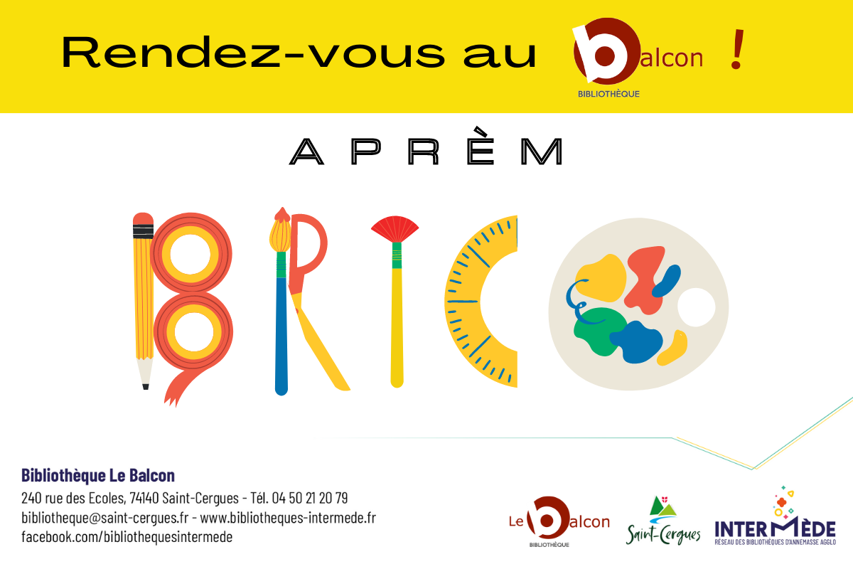 Prochain Aprèm Brico à la bibliothèque 