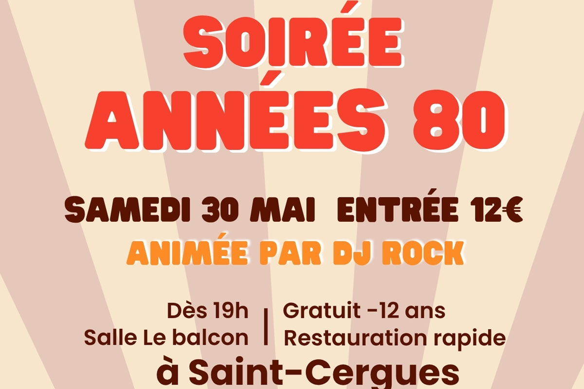 Soirée année 80