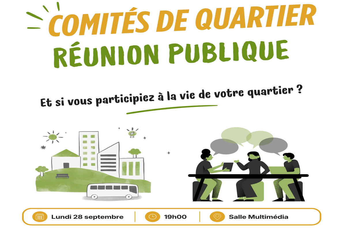 Comités de quartier&nbsp;: vos quartiers, vos idées, vos voix