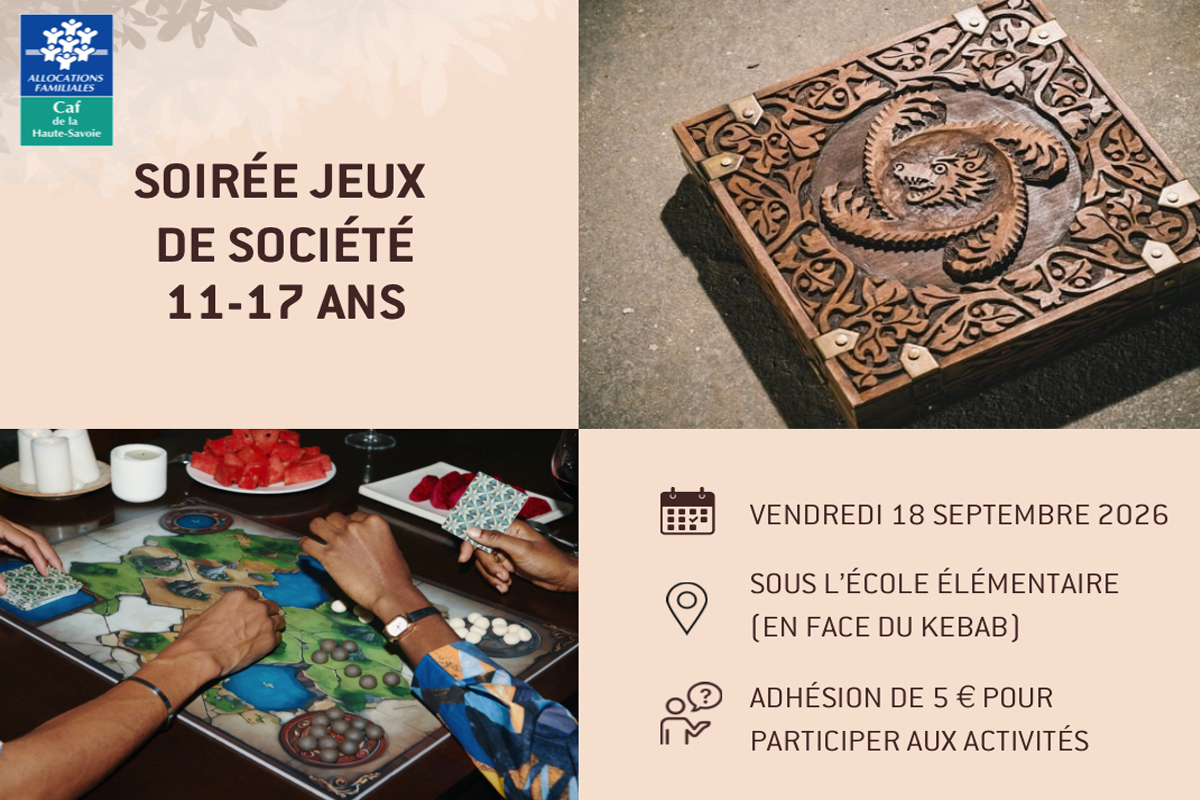 Soirée jeux de société au Secteur Jeunesse